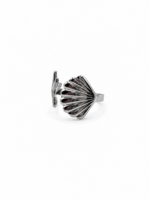 AEGEAN SILVER SHELL RING - Image 2