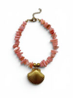 CORAL GOLD SHELL BRACELET - Image 2