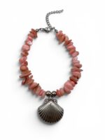 CORAL SILVER SHELL BRACELET - Image 2
