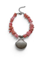 CORAL SILVER SHELL BRACELET