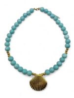 CYANIS GOLD SEASHELL