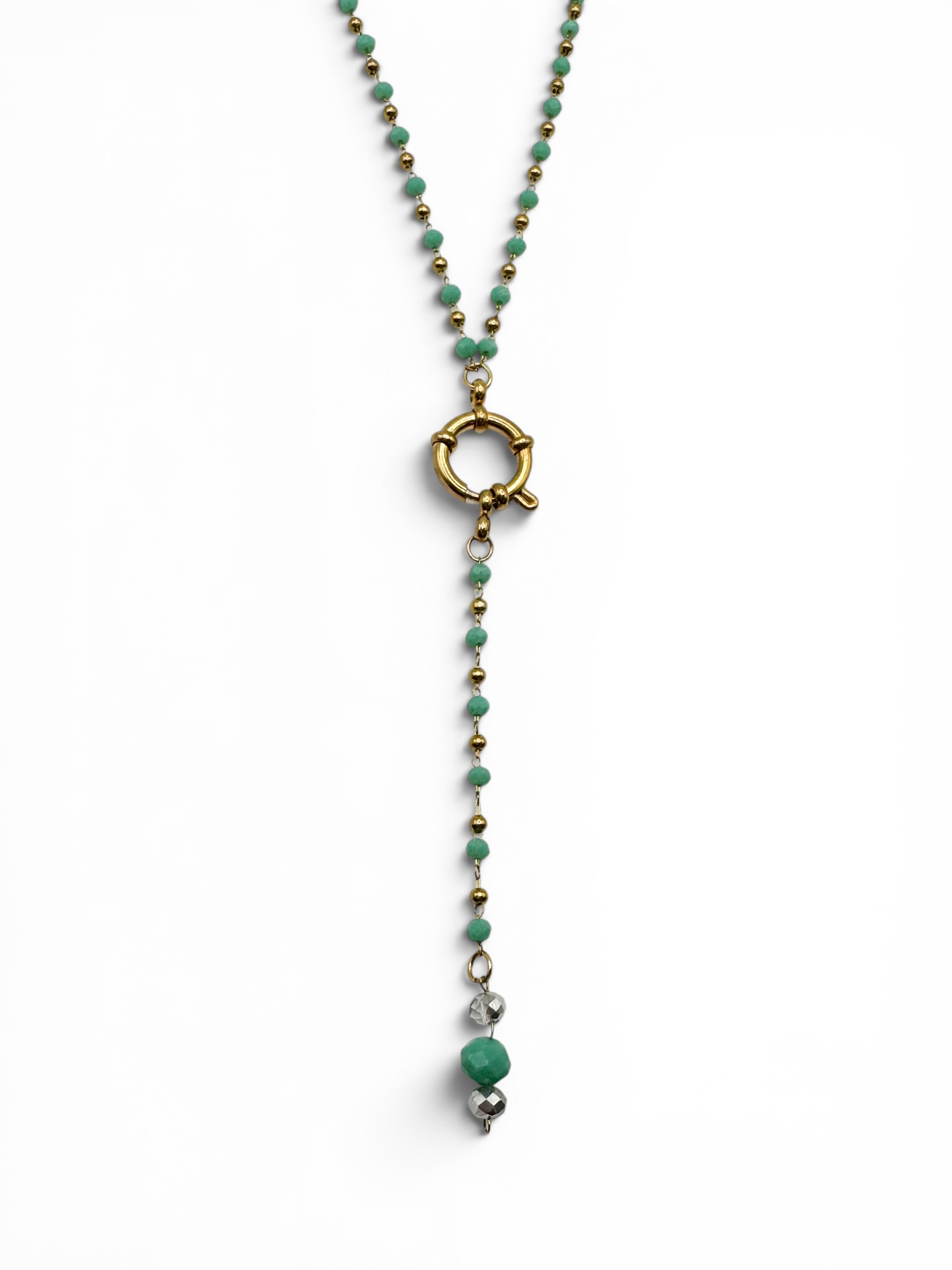 STATEMENT Y MINT NECKLACE - PLN-SYMN-22 STATEMENT Y MINT NECKLACE - Image 1