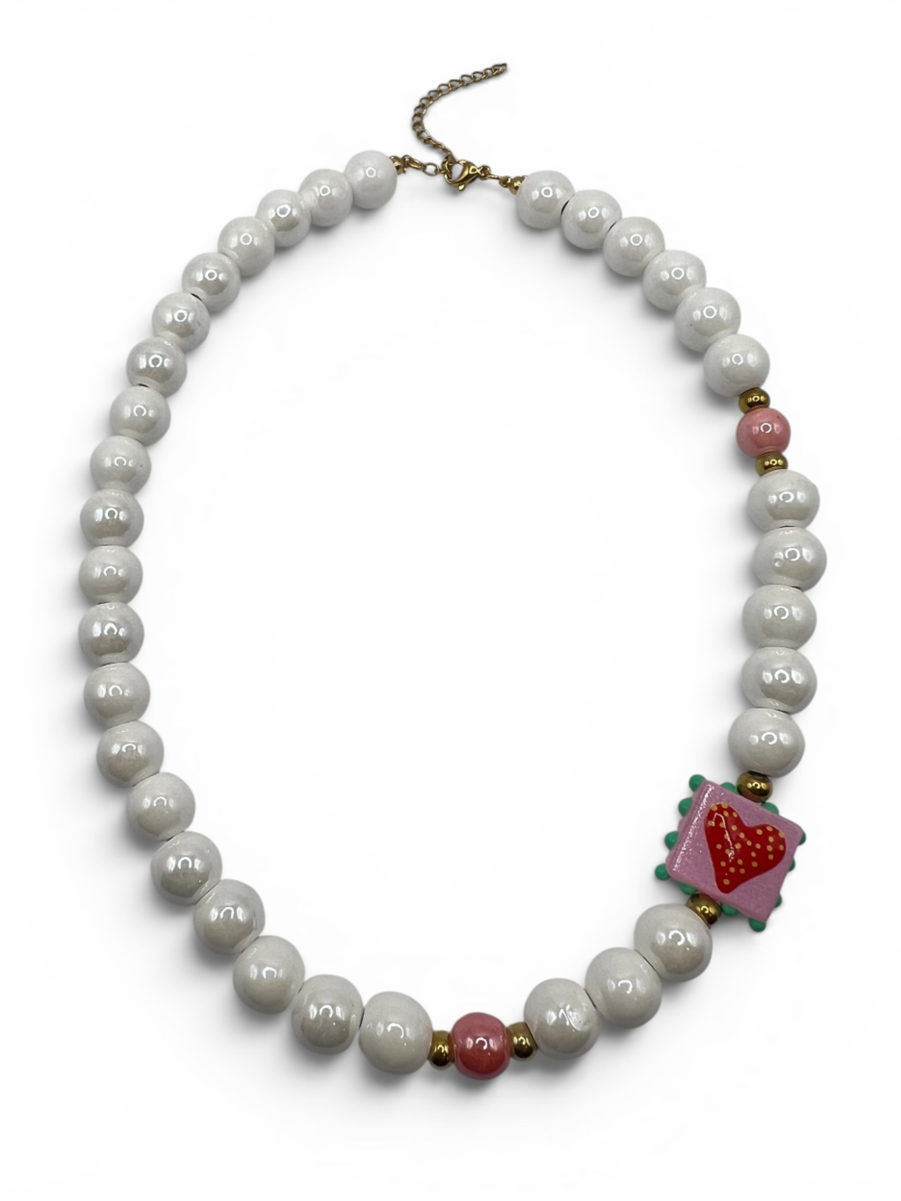 JELLY HEART NECKLACE - PLN-JEHN-49-2 JELLY HEART NECKLACE - Image 1