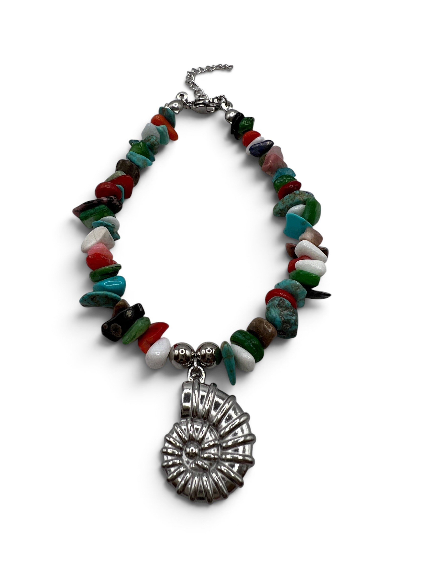 MOSAIC SILVER SHELL BRACELET MOSAIC SILVER SHELL BRACELET