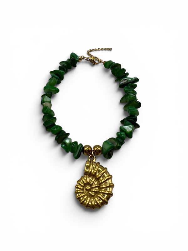 MOSS GOLD SHELL BRACELET
