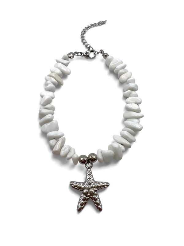 NACRE SILVER STARFISH BRACELET
