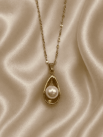 OYSTER PEARL DROP PENDANT - Image 2