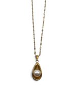 OYSTER PEARL DROP PENDANT