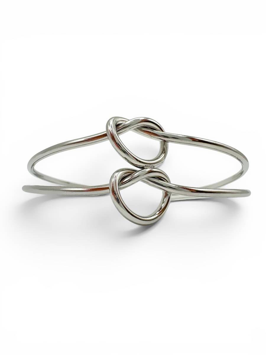 SILVER-KNOT-CUFF-2 (1) SILVER KNOT CUFF - Image 1
