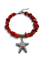 SUNFIRE SILVER STARFISH BRACELET