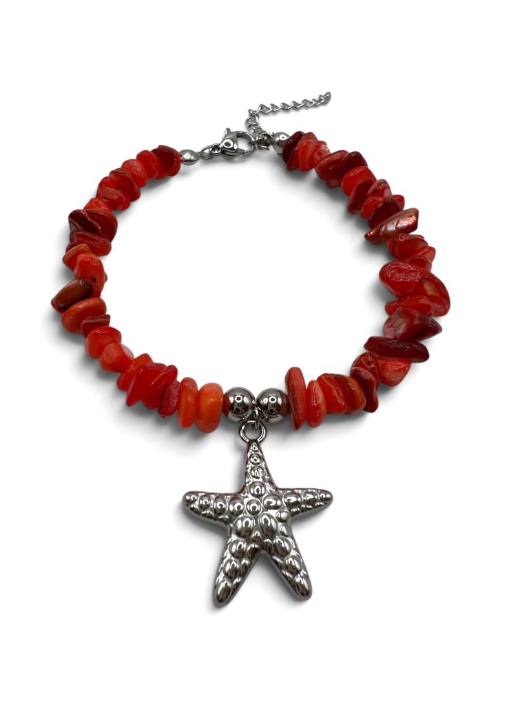 SUNFIRE SILVER STARFISH BRACELET