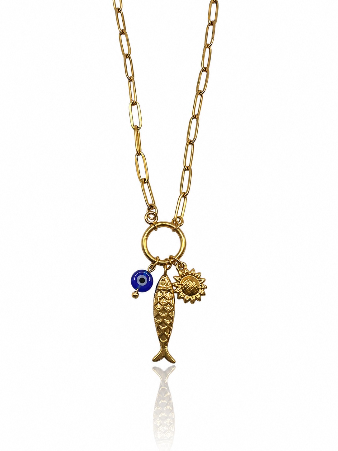 amalfi fish necklace new -1 AMALFI GOLDFISH - Image 1