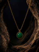 EMERALD HALO PENDANT