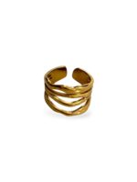 RIPPLE GOLD RING
