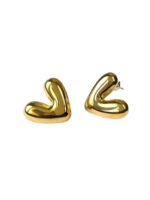 BOLD G HEARTS STUDS