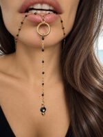 STATEMENT Y BLACK NECKLACE - Image 3
